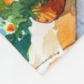 Mediterranean Summer フリースブランケット (角)