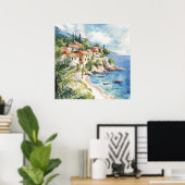 Mediterranean Summer ポスター (ホームオフィス)