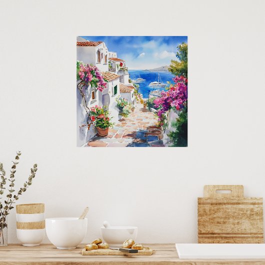 Mediterranean Summer ポスター (キッチン)