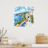 Mediterranean Summer ポスター (キッチン)