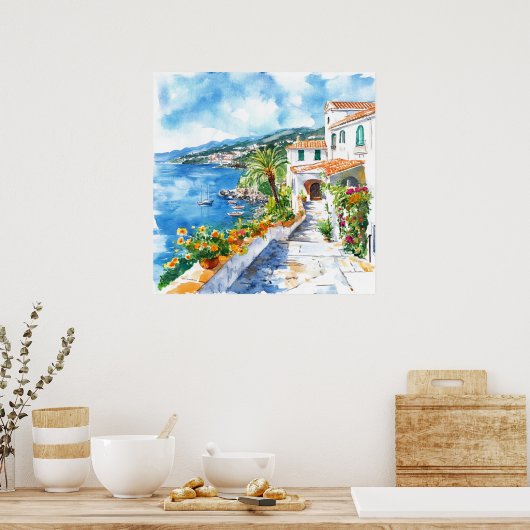 Mediterranean Summer ポスター (キッチン)