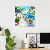 Mediterranean Summer ポスター (ホームオフィス)