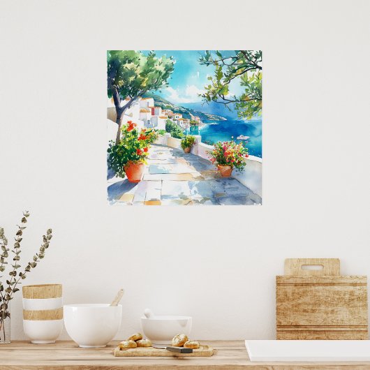 Mediterranean Summer ポスター (キッチン)