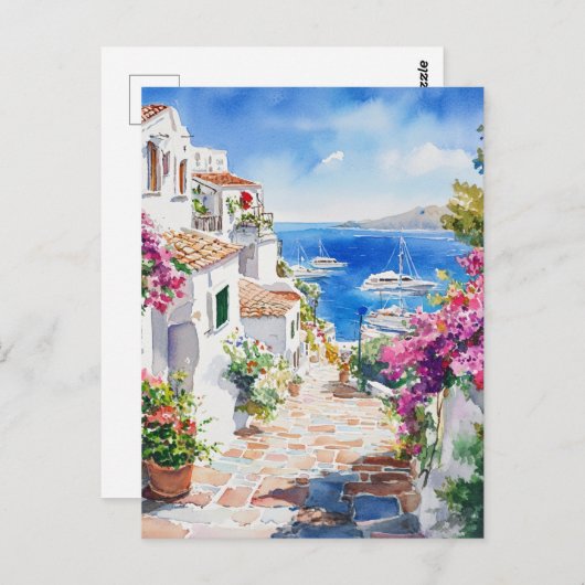 Mediterranean Summer ポストカード (正面/裏面)