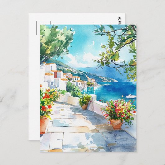 Mediterranean Summer ポストカード (正面/裏面)