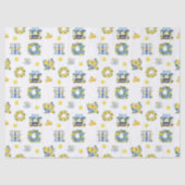 Mediterranean Summer Lemon Pattern  薄葉紙 (正面)