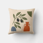 Mediterranean Terracotta Amphora Olive Cushion クッション (裏面)