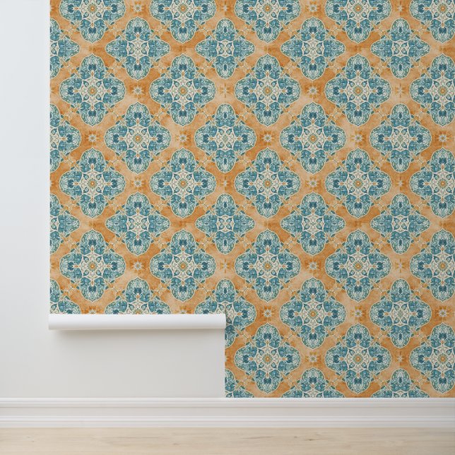 Mediterranean Terracotta & Blue Tile 壁紙 (アプリケーション)