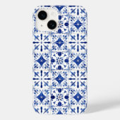 Mediterranean Tile Blue & White Case-Mate iPhoneケース (裏面)