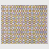 Mediterranean Tile Elegant Boho ラッピングペーパー (フラット)