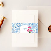 Mediterranean tile pattern 招待状ベリーバンド