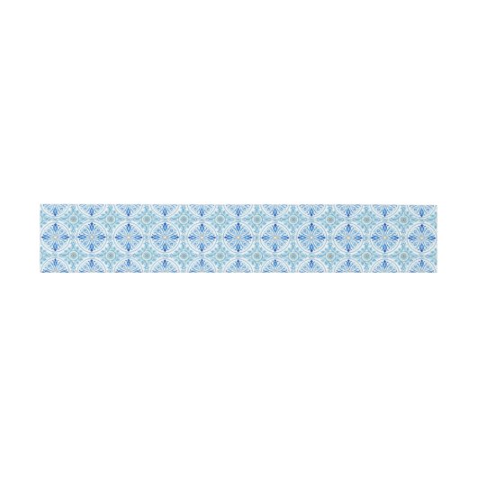 Mediterranean Tile Pattern | Amalfi Coast Wedding 招待状ベリーバンド (フラット)