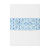Mediterranean Tile Pattern | Amalfi Coast Wedding 招待状ベリーバンド (裏面例)