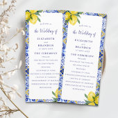 Mediterranean Tile Wedding with Lemons プログラム