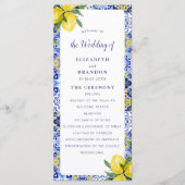 Mediterranean Tile Wedding with Lemons プログラム (正面)