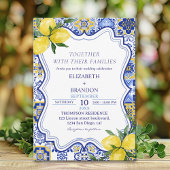 Mediterranean Tile Wedding with Lemons  招待状