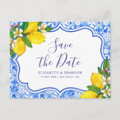 Mediterranean Tiles  Italian Style Wedding  ポストカード (正面)