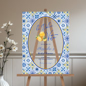 Mediterranean Tiles Italian Summer Bridal Shower アクリルサイン