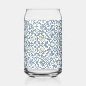 Mediterranean Tiles, Moroccan, Majolica, Azulejo ガラス缶 (裏面)