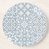 Mediterranean Tiles, Moroccan, Majolica, Azulejo コースター (正面)