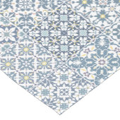 Mediterranean Tiles, Moroccan, Majolica, Azulejo ショートテーブルランナー (コーナー)