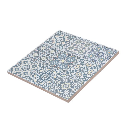 Mediterranean Tiles, Moroccan, Majolica, Azulejo タイル (側面)