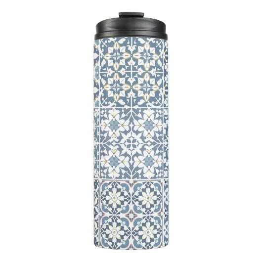 Mediterranean Tiles, Moroccan, Majolica, Azulejo タンブラー (正面)