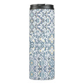 Mediterranean Tiles, Moroccan, Majolica, Azulejo タンブラー (裏面)