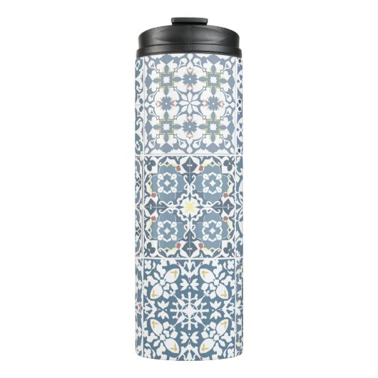 Mediterranean Tiles, Moroccan, Majolica, Azulejo タンブラー (正面)