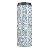 Mediterranean Tiles, Moroccan, Majolica, Azulejo タンブラー (裏面)