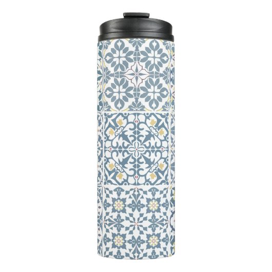 Mediterranean Tiles, Moroccan, Majolica, Azulejo タンブラー (正面)