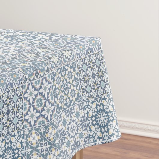 Mediterranean Tiles, Moroccan, Majolica, Azulejo テーブルクロス (インサイチュ)