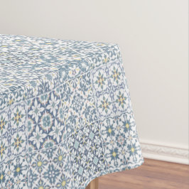 Mediterranean Tiles, Moroccan, Majolica, Azulejo テーブルクロス
