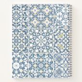 Mediterranean Tiles, Moroccan, Majolica, Azulejo ノートブック (裏面)