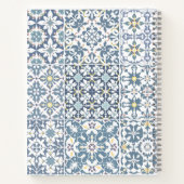 Mediterranean Tiles, Moroccan, Majolica, Azulejo ノートブック (裏面)
