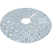 Mediterranean Tiles, Moroccan, Majolica, Azulejo ブラッシュドポリエステルツリースカート (アングル)