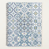 Mediterranean Tiles, Moroccan, Majolica, Azulejo プランナー手帳 (正面)