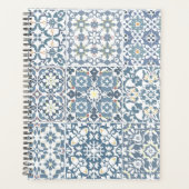 Mediterranean Tiles, Moroccan, Majolica, Azulejo プランナー手帳 (正面)
