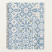 Mediterranean Tiles, Moroccan, Majolica, Azulejo プランナー手帳 (正面)