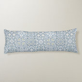 Mediterranean Tiles, Moroccan, Majolica, Azulejo ボディピロー (裏面)