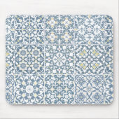 Mediterranean Tiles, Moroccan, Majolica, Azulejo マウスパッド (正面)