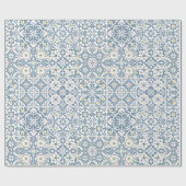 Mediterranean Tiles, Moroccan, Majolica, Azulejo ラッピングペーパー (フラット)