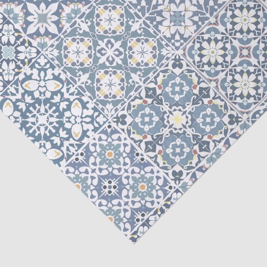 Mediterranean Tiles, Moroccan, Majolica, Azulejo 薄葉紙 (詳細)