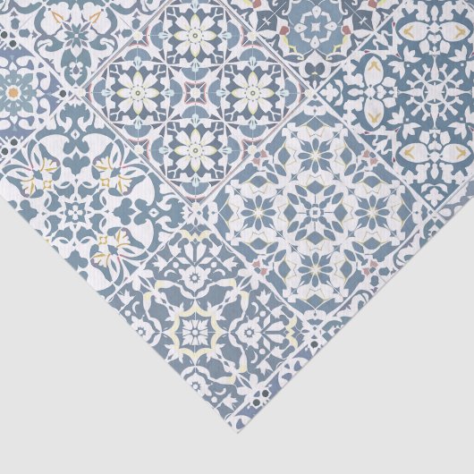 Mediterranean Tiles, Moroccan, Majolica, Azulejo 薄葉紙 (詳細)