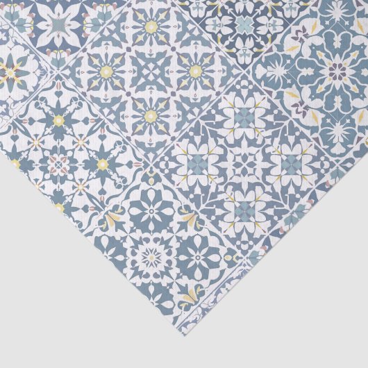 Mediterranean Tiles, Moroccan, Majolica, Azulejo 薄葉紙 (詳細)