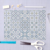 Mediterranean Tiles, Moroccan, Majolica, Azulejo 薄葉紙 (クラフト)