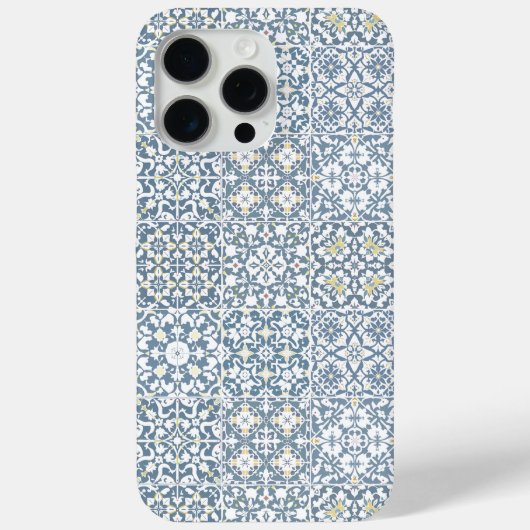Mediterranean Tiles, Moroccan, Majolica, Azulejo Case-Mate iPhoneケース (裏面)