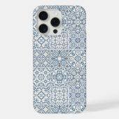 Mediterranean Tiles, Moroccan, Majolica, Azulejo iPhoneケース (裏面)
