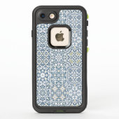 Mediterranean Tiles, Moroccan, Majolica, Azulejo LifeProof iPhoneケース (裏面)