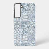 Mediterranean Tiles, Moroccan, Majolica, Azulejo Samsung Galaxyケース (裏面)
